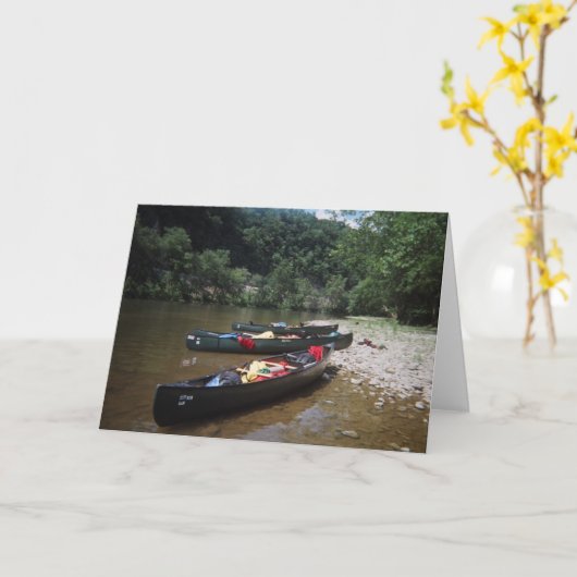 Canoes Karte (Gelbe Blume)