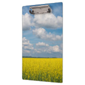 Canola Field & Clouds Klemmbrett (Links)