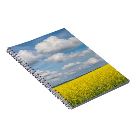 Canola Field & Clouds Notizblock (Rechte Seite)