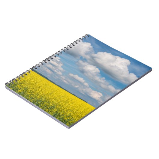 Canola Field & Clouds Notizblock (Linke Seite)