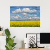 Canola Field & Clouds Poster (Heimbüro)