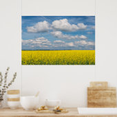 Canola Field & Clouds Poster (Küche)