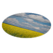 Canola Field & Clouds Schneidebrett (Ecke)