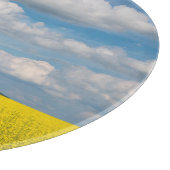 Canola Field & Clouds Schneidebrett (Ecke)