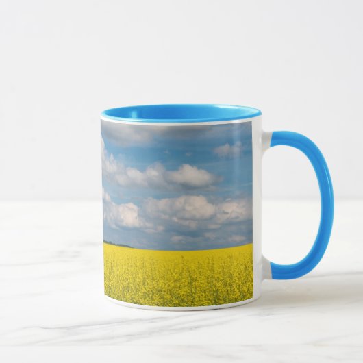 Canola Field & Clouds Tasse (Rechts)