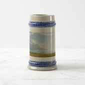 Canola Field & Cloudy Sky Gray / Blue 22 oz Stein Bierglas (Mittel)