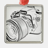 Canon 7d silbernes ornament (Vorne)