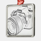 Canon 7d silbernes ornament (Links)