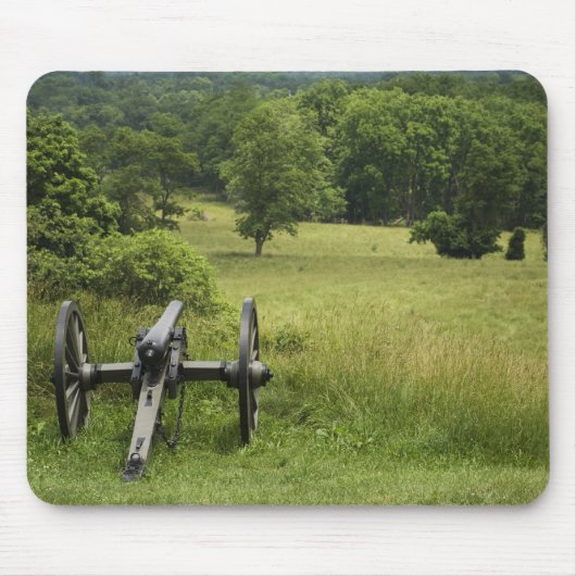 Canon am Friedhofs-Hügel Gettysburg Pennsylvania Mousepad (Vorne)