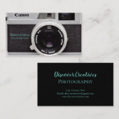 Canon Camera Lens Business Cards für Fotografen Visitenkarte (Vorne/Hinten)