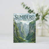 Cañón del Sumidero Postkarte (Stehend Vorderseite)