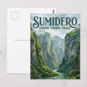 Cañón del Sumidero Postkarte (Vorne/Hinten)
