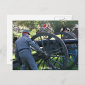 Canon Firing Postkarte (Vorne/Hinten)