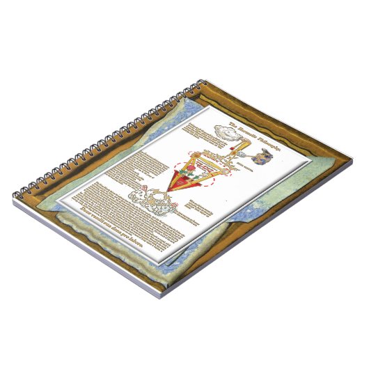 Canon Legends Rosicrucian 33 Rose & Lily Gemälde Notizblock (Linke Seite)