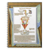 Canon Legends Rosicrucian 33 Rose & Lily Gemälde Notizblock (Vorderseite)