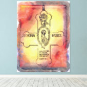 Canon Legends Rosicrucian Emblem Leinwanddruck (Insitu (Holzboden))