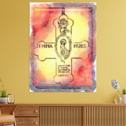 Canon Legends Rosicrucian Emblem Leinwanddruck (Insitu (Wohnzimmer))