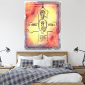 Canon Legends Rosicrucian Emblem Leinwanddruck (Insitu (Schlafzimmer))