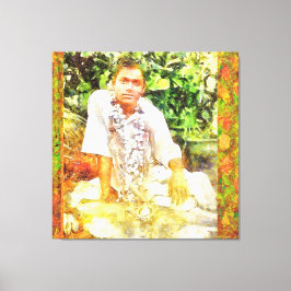 Canon Legends Sathya Sai Baba Benson White - Leinwanddruck