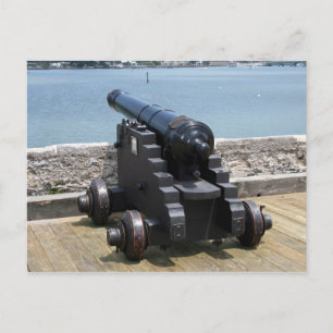 Canon über der Burgmauer Postkarte