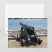 Canon über der Burgmauer Postkarte (Vorne/Hinten)