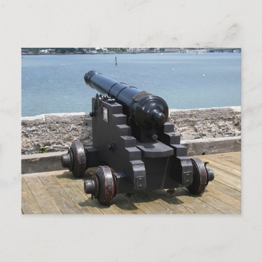 Canon über der Burgmauer Postkarte (Vorderseite)