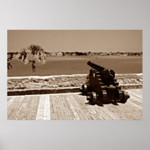 Canon über Einlass Sepia 1 Poster