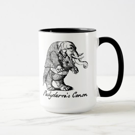 Canon-Violine des Pachyderms, die Elefant-Geige Tasse (Rechts)