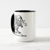 Canon-Violine des Pachyderms, die Elefant-Geige Tasse (Vorderseite Links)