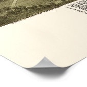 Canonsburg, PA - Panoramakarte - 1897 Poster (Ecke)