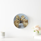 Canopic jars of Hor-ir-aa, Saite (alabaster) Runde Wanduhr (Zuhause)