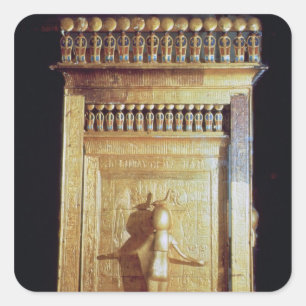 Canopic Kasten in Form eines Schrein-Sets Quadratischer Aufkleber