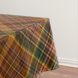 Canopy Brown aus dem Herbst, Rost und Grün Kariert Tischdecke