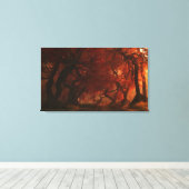 Canopy Creek (Herbst) überzogene Canvas Leinwanddruck (Insitu (Holzboden))