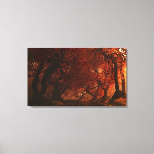 Canopy Creek (Herbst) überzogene Canvas Leinwanddruck (Vorderseite)