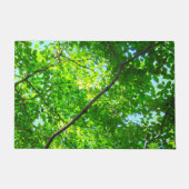Canopy of Green, Leafy Branches with Blue Sky Fußmatte (Vorderseite)
