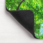 Canopy of Green, Leafy Branches with Blue Sky Mousepad (Ecke)