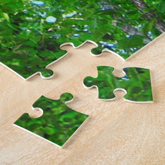 Canopy of Green, Leafy Branches with Blue Sky Puzzle (Seite)