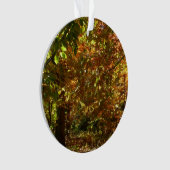 Canopy of Herbstlaubs II Gelbe Herbstfotografie Ornament (Vorderseite)