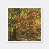 Canopy of Herbstlaubs II Gelbe Herbstfotografie Serviette (Vorderseite)