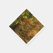 Canopy of Herbstlaubs II Gelbe Herbstfotografie Serviette (Ecke)