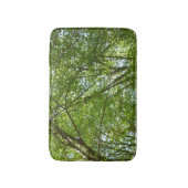 "Canopy of Spring Blätter Green Nature Scene Badematte (Vorderseite Vertikal)