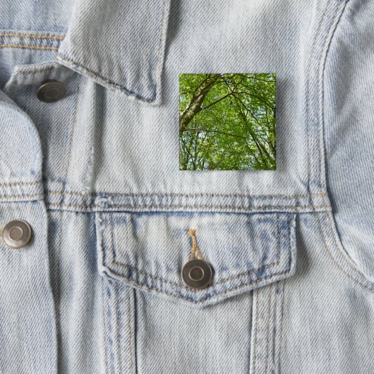 "Canopy of Spring Blätter Green Nature Scene Button (Beispiel)