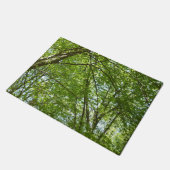 "Canopy of Spring Blätter Green Nature Scene Fußmatte (Schrägansicht)