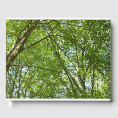 "Canopy of Spring Blätter Green Nature Scene Gästebuch (Vorderseite)