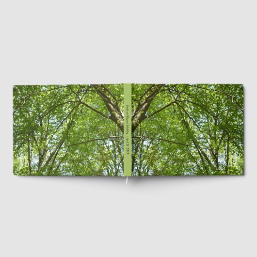 "Canopy of Spring Blätter Green Nature Scene Gästebuch (Voll)