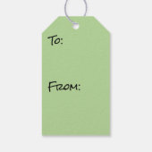 "Canopy of Spring Blätter Green Nature Scene Geschenkanhänger (Rückseite)