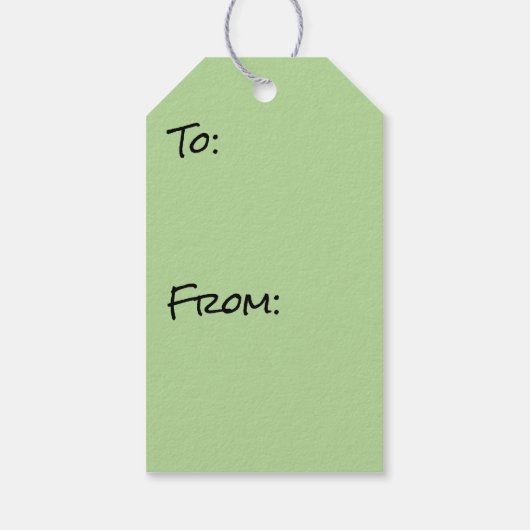 "Canopy of Spring Blätter Green Nature Scene Geschenkanhänger (Rückseite)