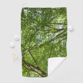 "Canopy of Spring Blätter Green Nature Scene Golfhandtuch (Insitu)