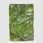 "Canopy of Spring Blätter Green Nature Scene Golfhandtuch (Vorderseite)
